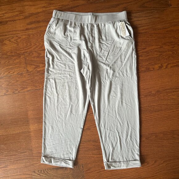 NWT Spense Plus Size Terry Roll Cuff Trouser Pants Size 2X Casual Loungewear New - Picture 13 of 14